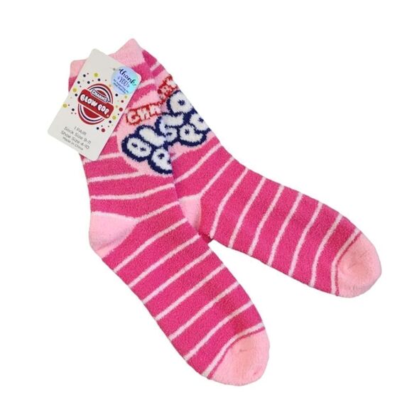 Colorful Foody Junk Food 3 Pairs Fuzzy Winter Crew Socks NWT - Picture 6 of 9